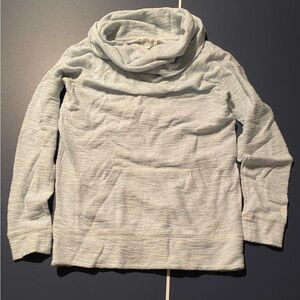 Lou & Grey Cozy Light Blue Marled Cowl Neck Sweater